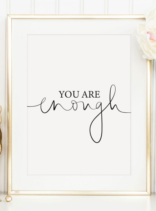 You are enough, Poster